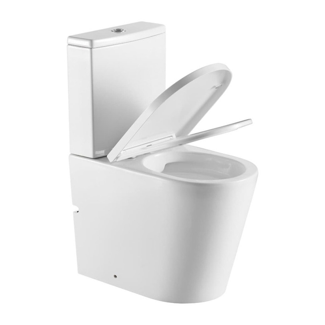 Brevis WC à poser sans bride + abattant softclose (SATBRE031RREXVPSN)