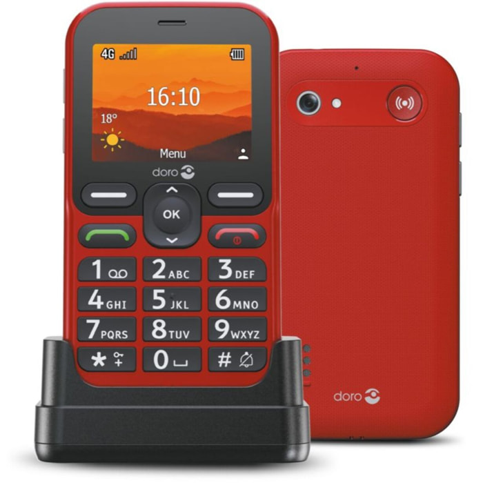 Téléphone portable DORO Leva L10 Rouge