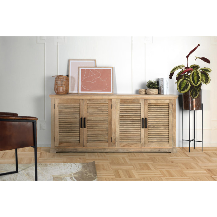 Aparador de Madera de Mango Estilo Rústico Contemporáneo
