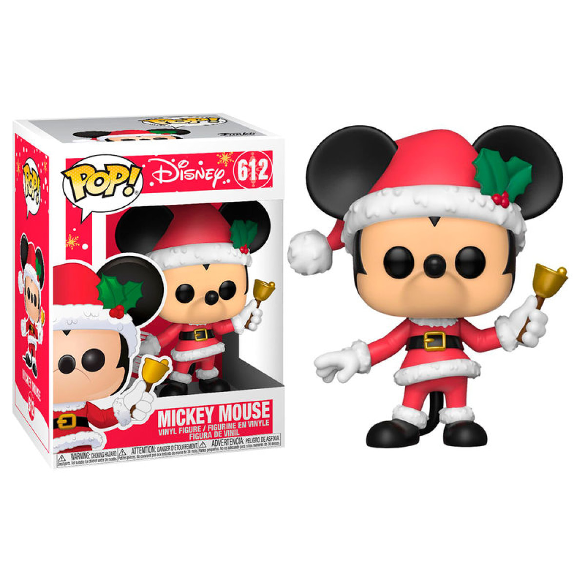 Disney Natale Funko POP Vinile Figura Topolino Vestito da Babbo Natale 9cm