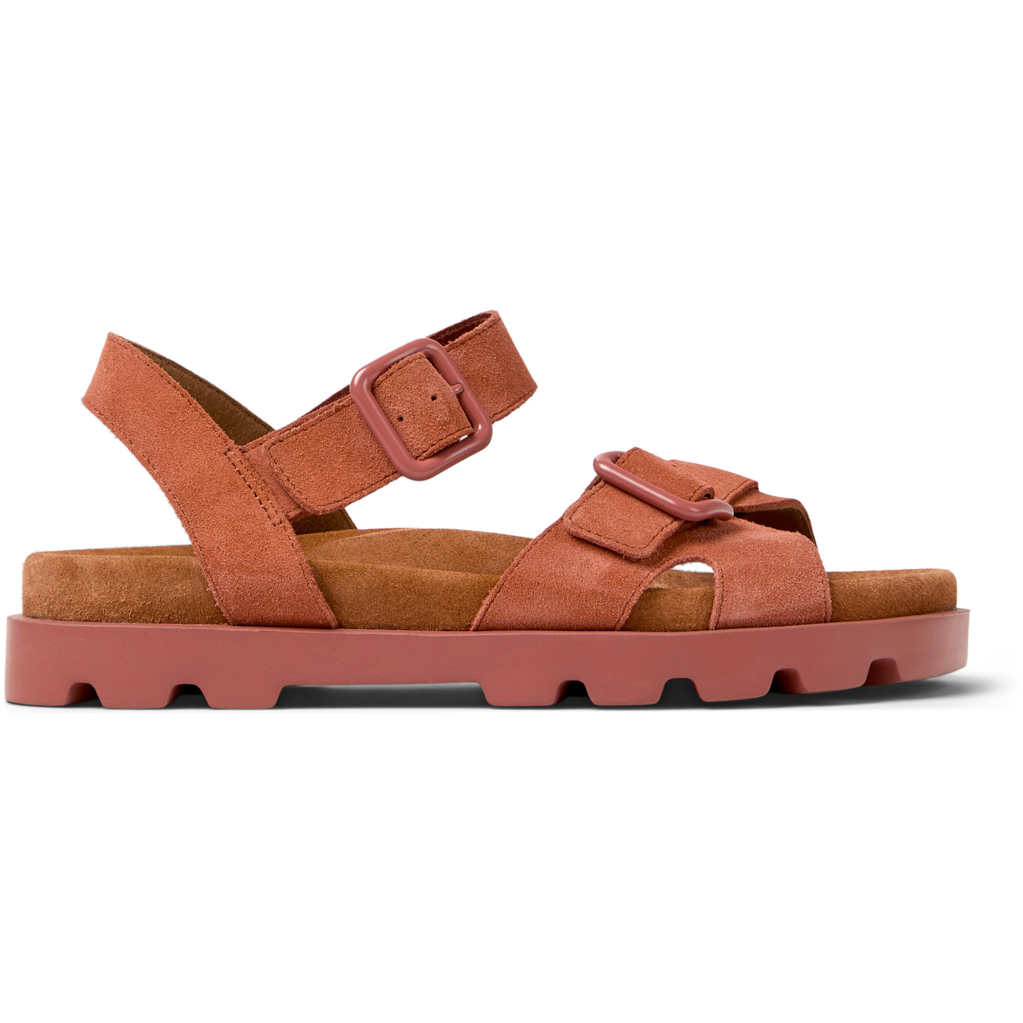 Sandali - CAMPER Brutus Sandal - Rosso - Pelle scamosciata