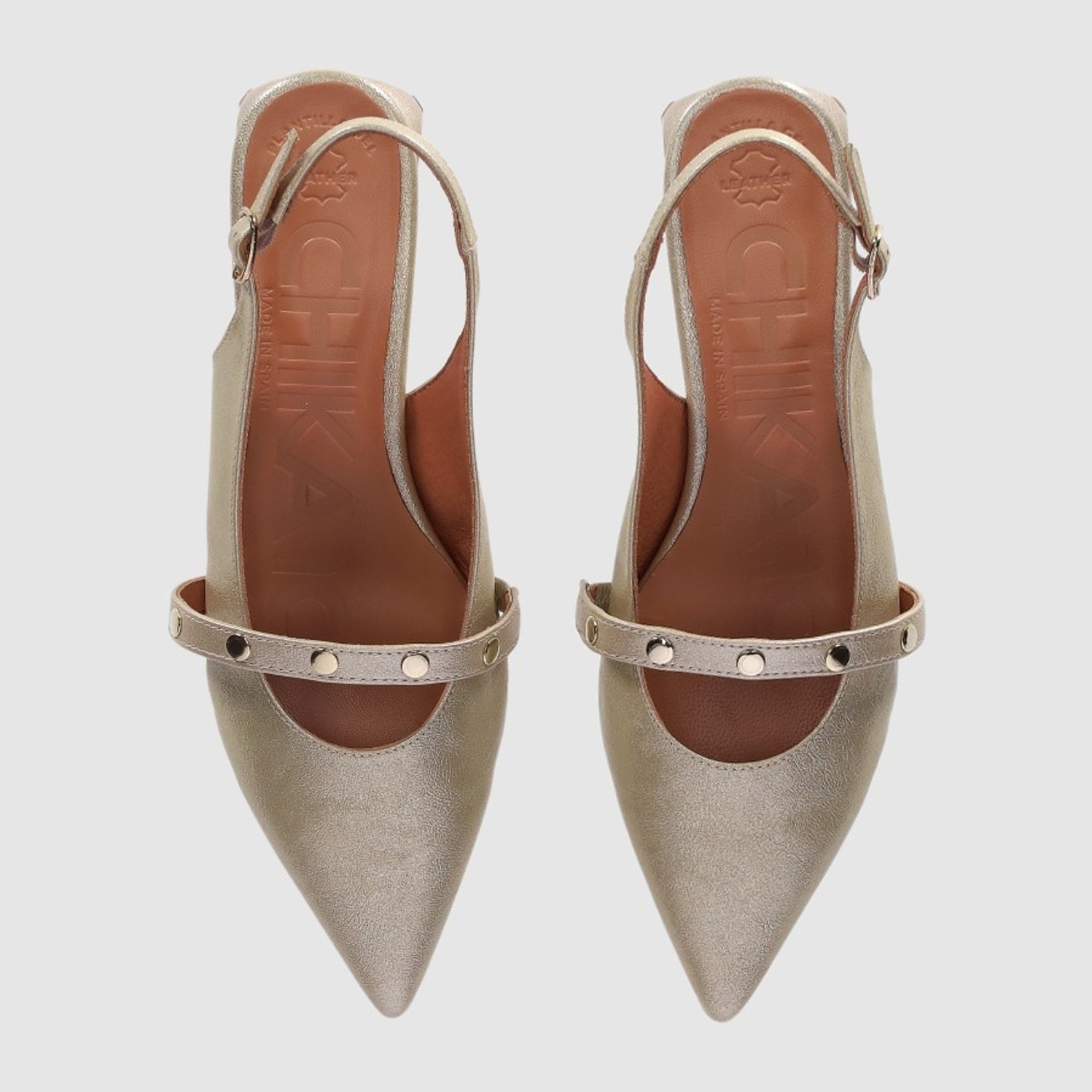 Zapatos - Platino - Tacón: 3 cm