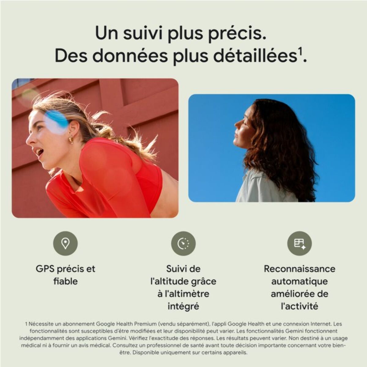 Bracelet connecté GOOGLE FITBIT Edge Noir Volcanique
