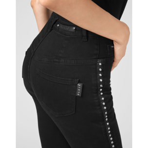 PHILIPP PLEIN Jegging de cintura alta