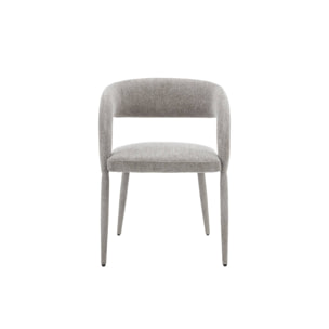Fauteuil contemporain tissu (lot de 2) ALESSIA