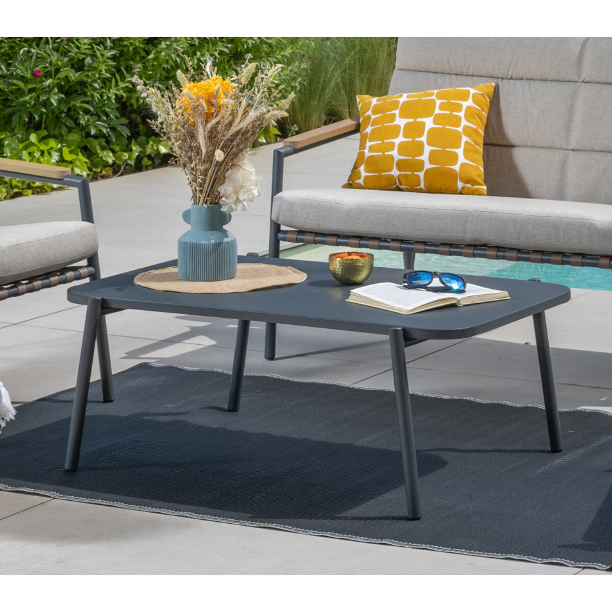 Salon de jardin  en aluminium - 4 places - ARCACHON