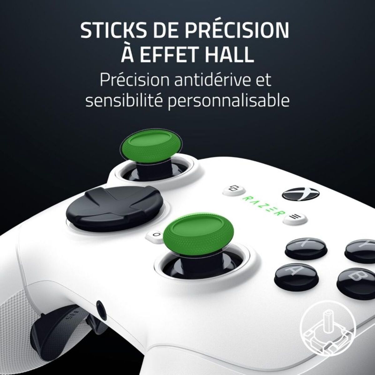 Manette RAZER Wolverine V3 Pro Blanche