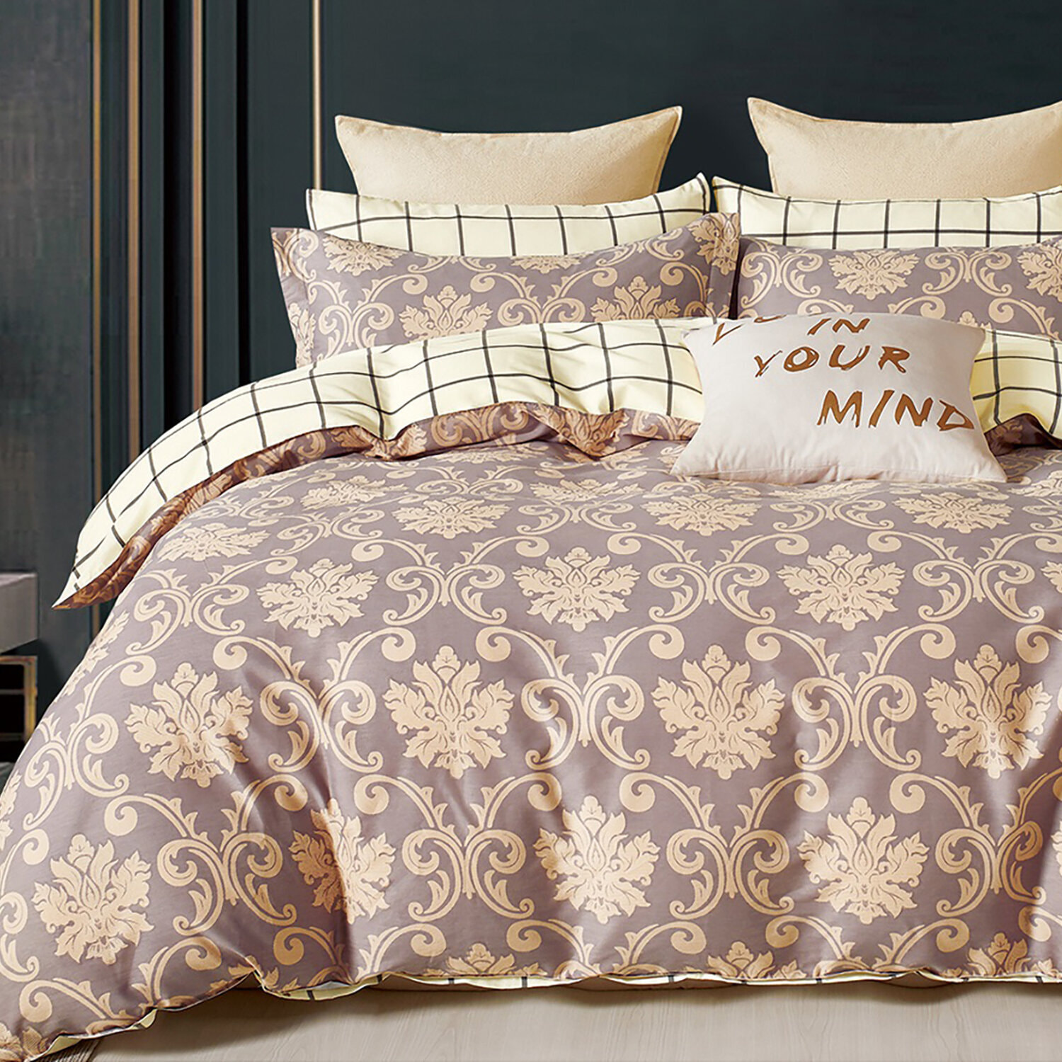 Parure housse de couette 100% percale de coton - orévance