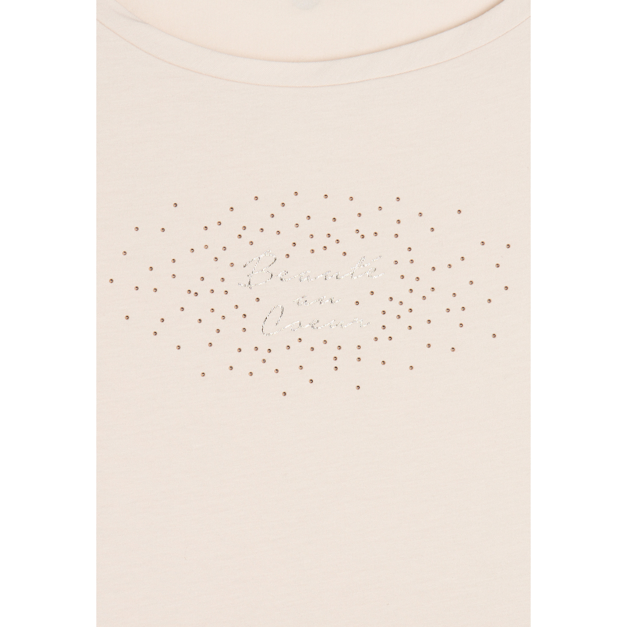 T-shirt senza maniche con dettagli dorati e animalier