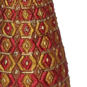 Albero in resina a rombi rosso cm ø10h33