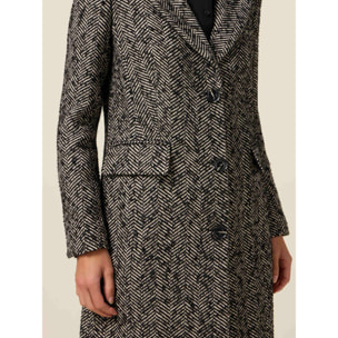 Oltre - Cappotto lungo spigato - Grigio