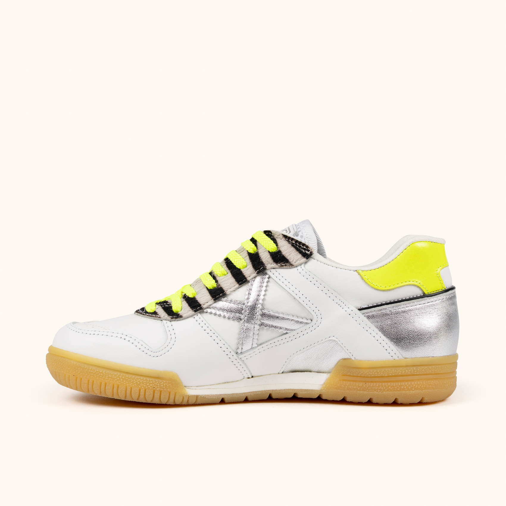 Zapatilla de moda clásica con animal print y detalles flúor MUNICH CONTINENTAL PREMIUM 15