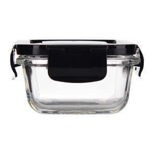 Recipiente Hermético en Borosilicato de 330ml con tapa negra Copper Bergner