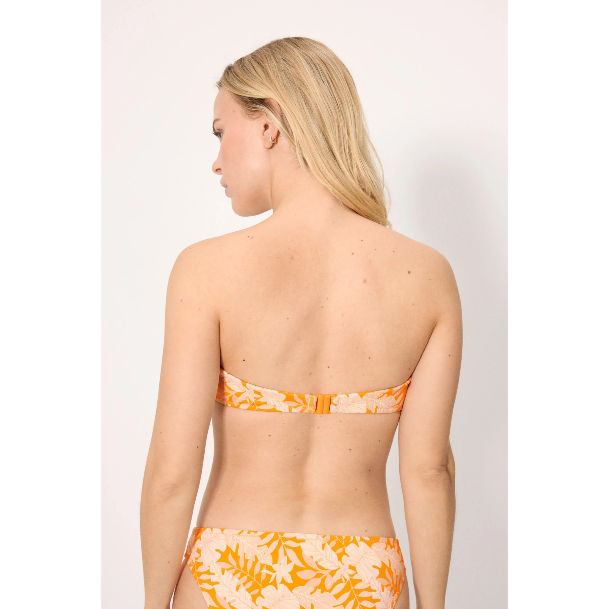 Top bikini bandeau Giallo