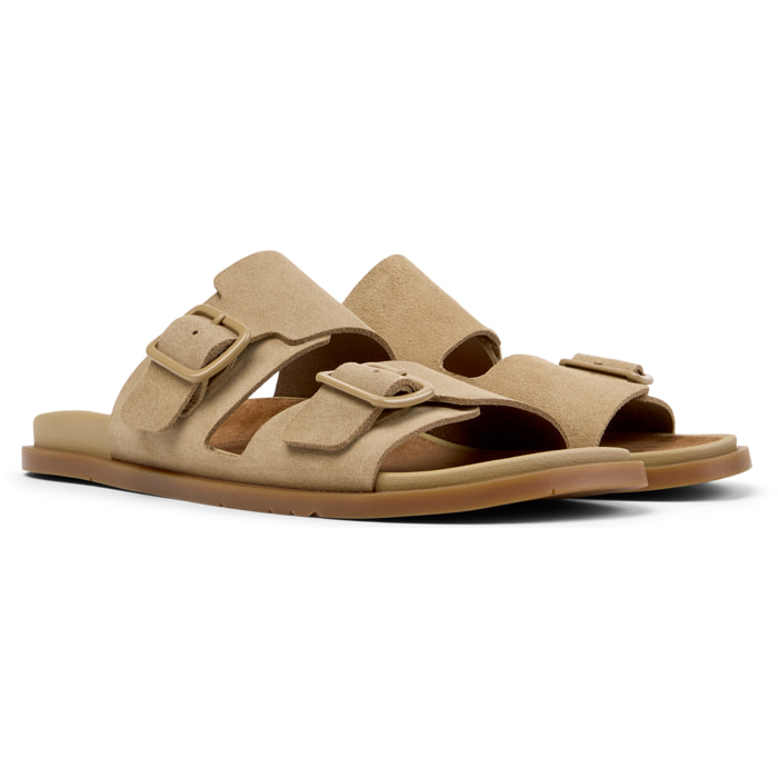 Sandalias - CAMPER Lluc Sandal - Marron - Cuero de gamuza