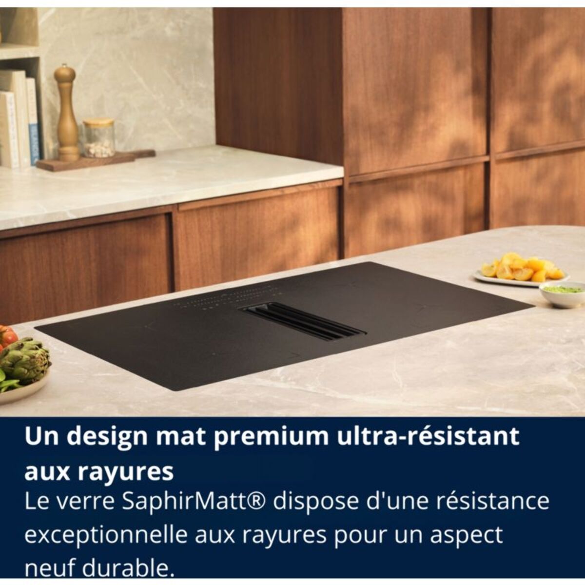 Plaque induction aspirante ELECTROLUX KCC83443CZ SaphirMatt
