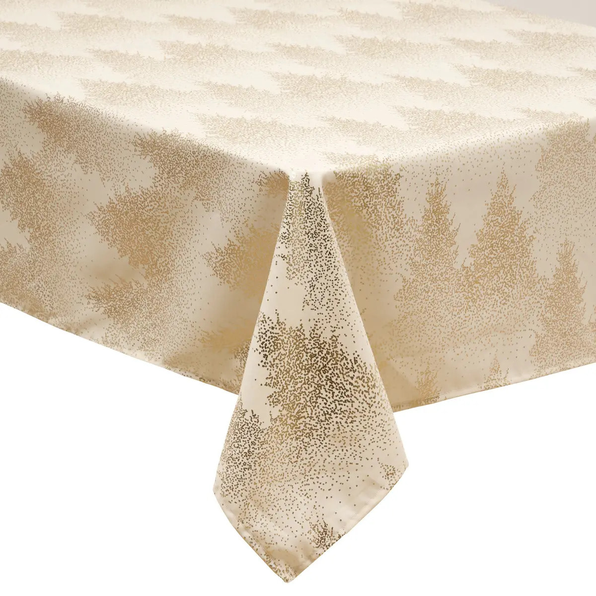 Nappe imprimée sapin 140x240cm beige