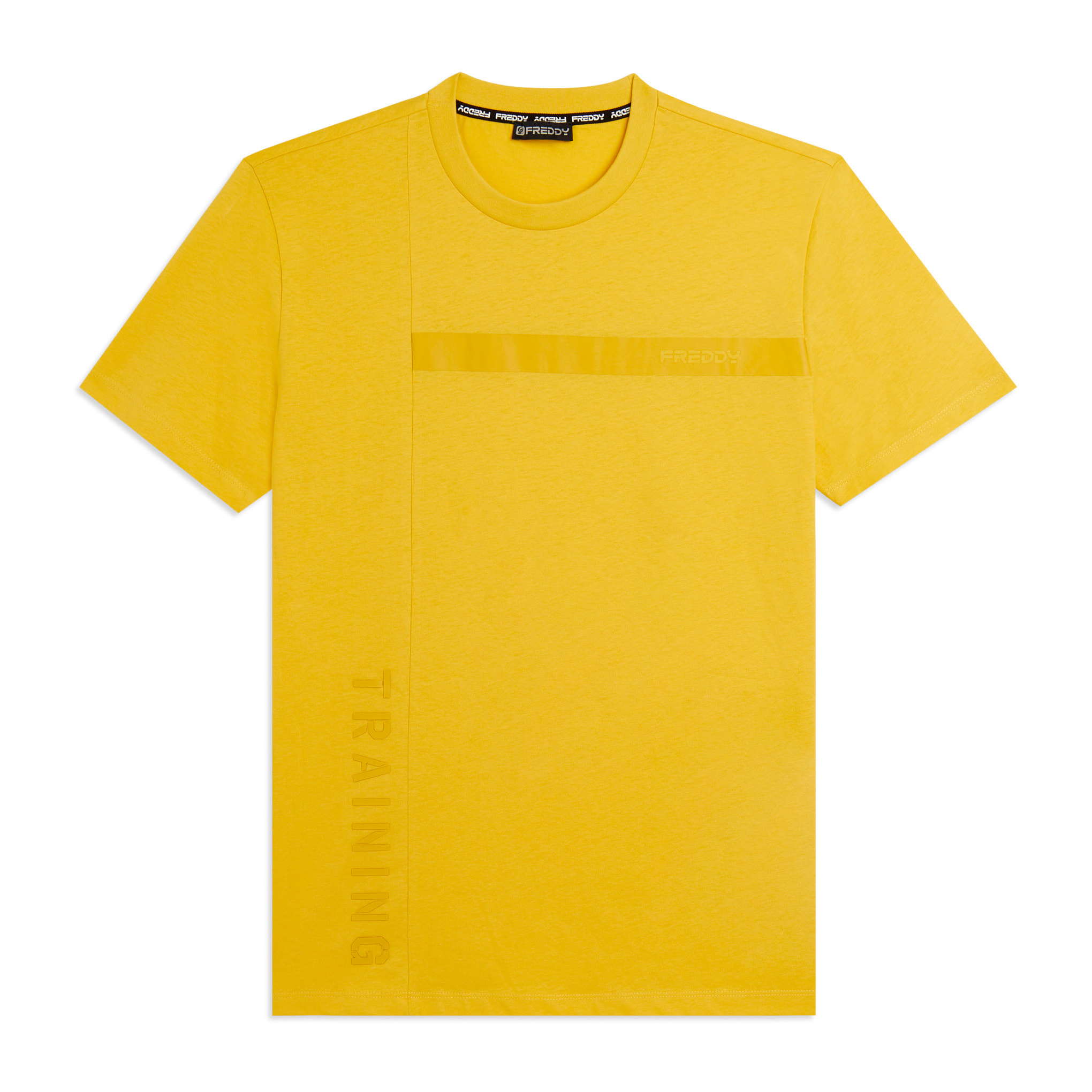 T-shirt in jersey con stampa logo tono su tono