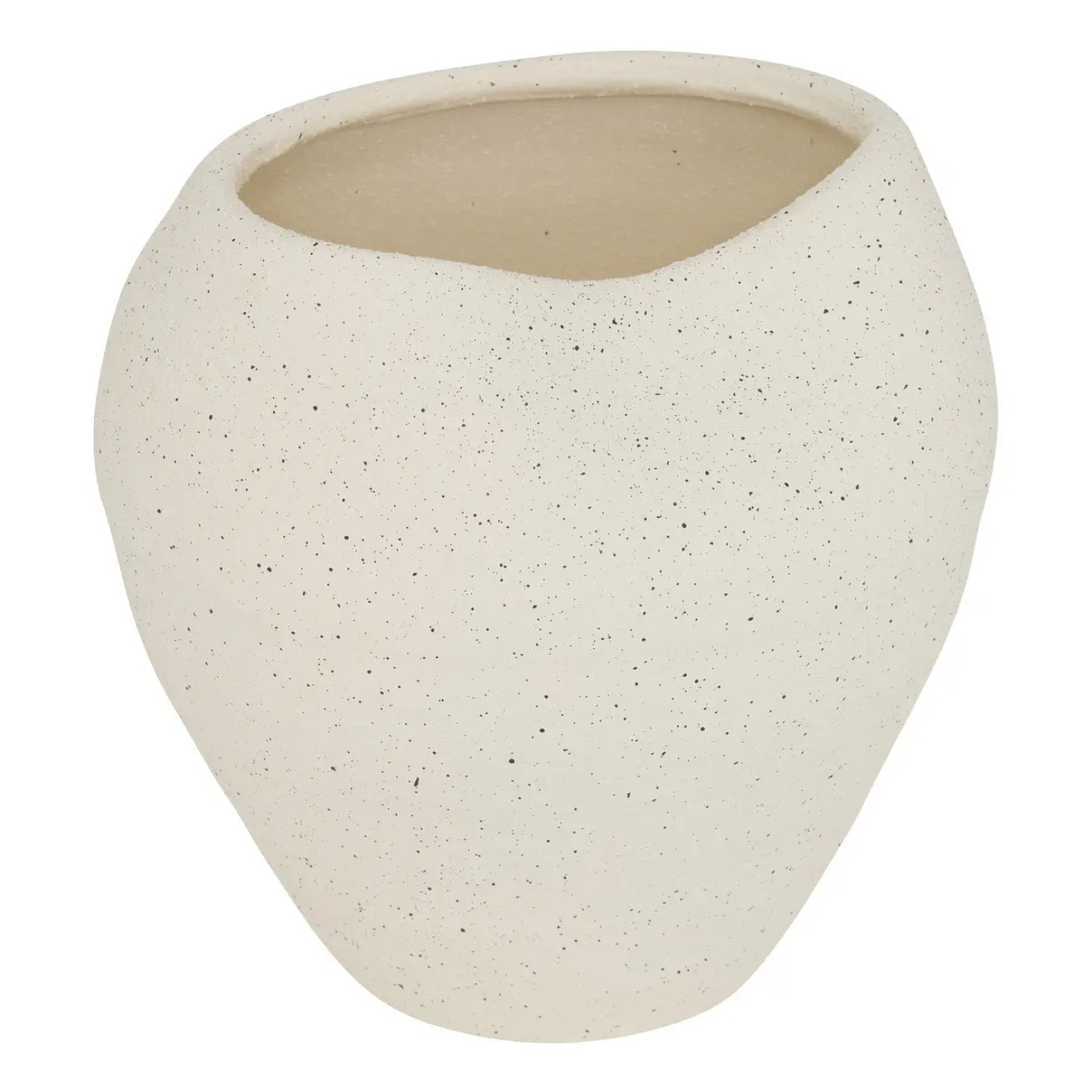 Vase Sien H23,5cm grès blanc