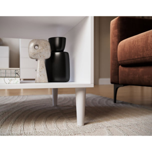 Gaby - table basse - blanc - 1 niche - 60 cm - Blanc