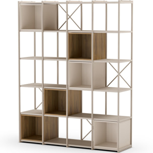 Bibliothèque 5 niveaux en métal - ELIE