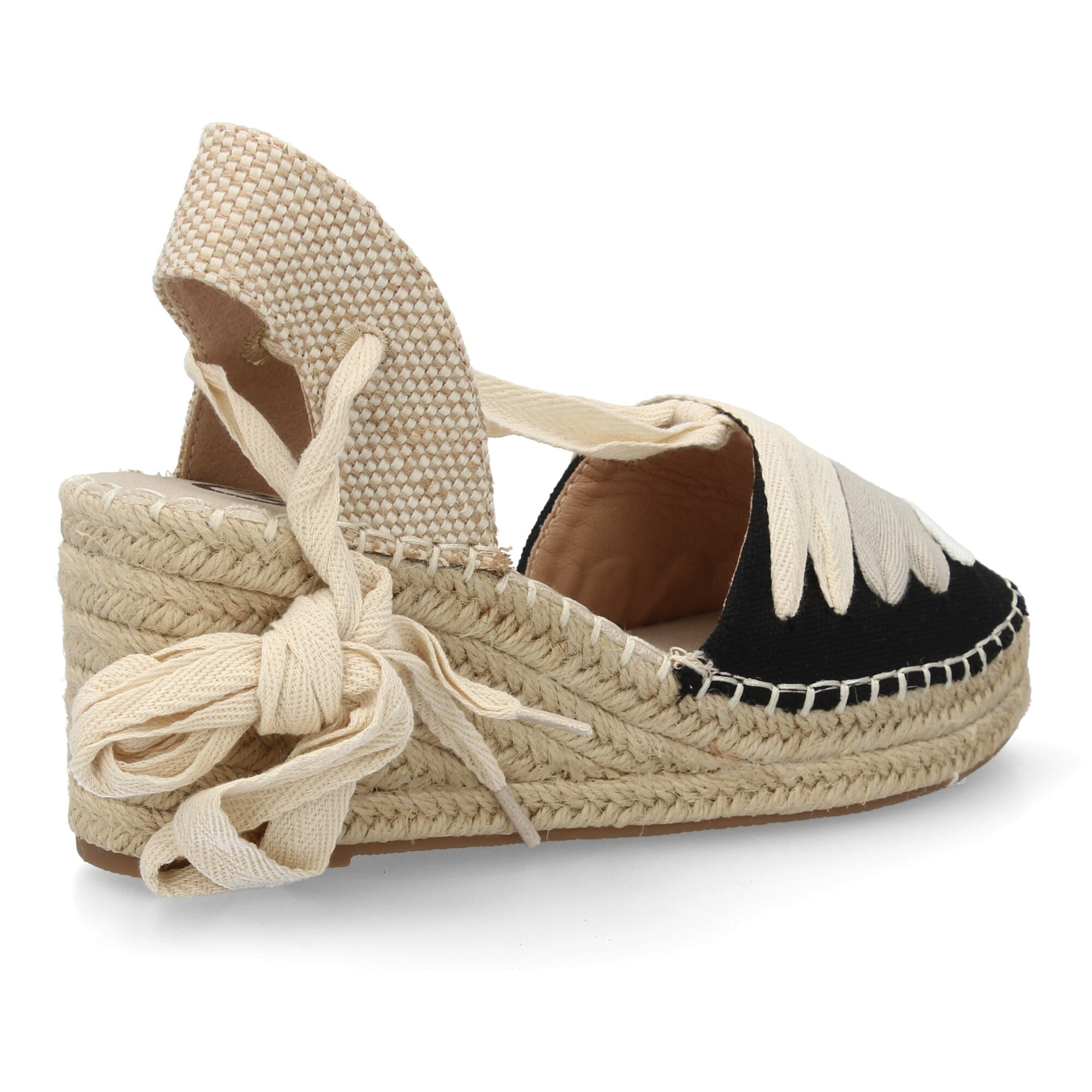 Alpargata valenciana cuña lazada para mujer