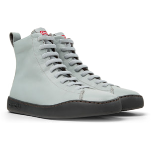 Sneaker-Bootie - CAMPER Peu Touring - Gris - Cuero liso