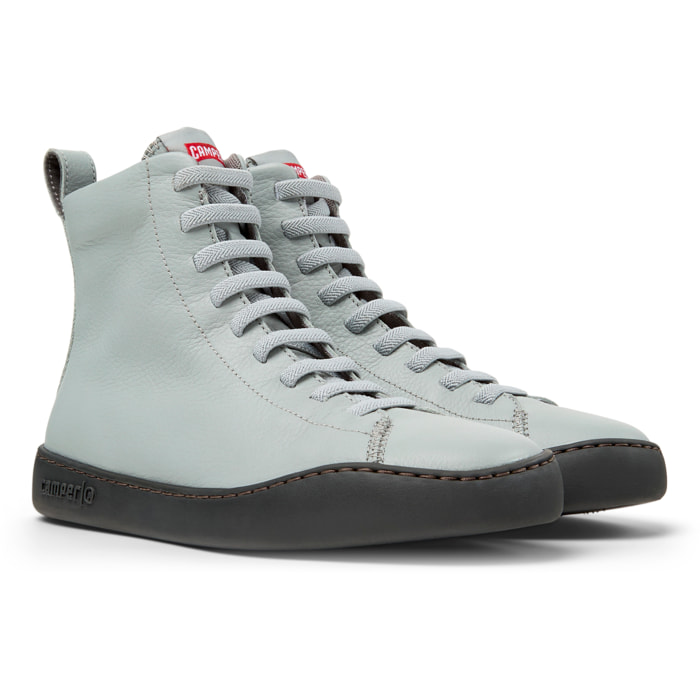 Sneaker-Bootie - CAMPER Peu Touring - Gris - Cuero liso