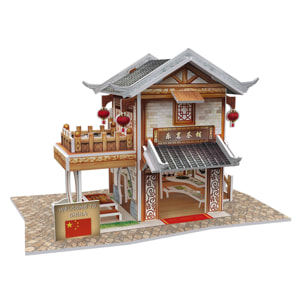 Puzzle 3D WORLD STYLE CINA ORIENTALE NEGOZIO TÈ TRADIZIONALE LEMIN