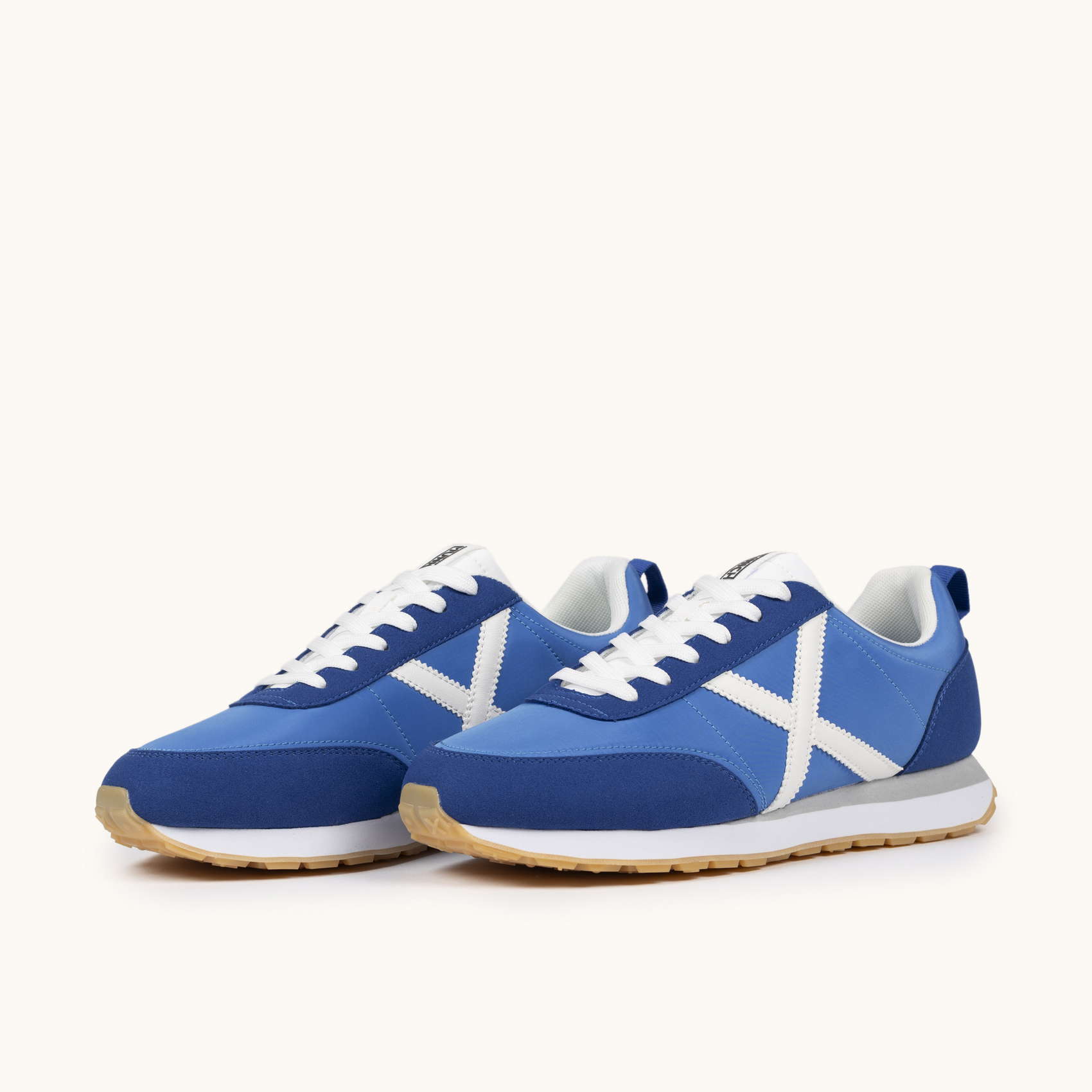 Zapatilla Deportiva de Nylon y Serraje Azul MUNICH RUSH 07