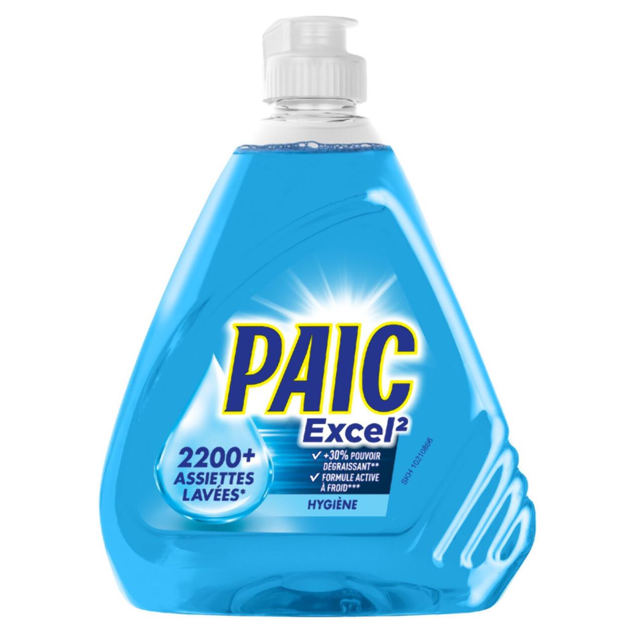 Pack de 12 - PAIC Liquide Vaisselle Paic Excel² Hygiène 500ml