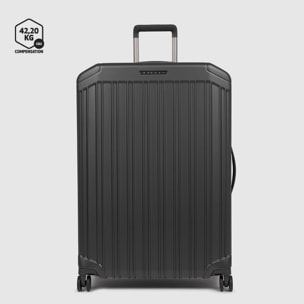 Piquadro Trolley grande 4 ruote in policarbonato