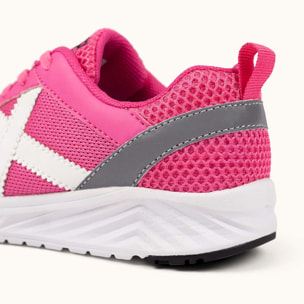 Zapatilla Deportiva Infantil Rosa con Detalles Blancos MUNICH FUN KID 10