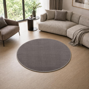 Tapis salon et chambre tissé motif uni PAJU