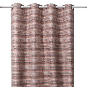 Rideau à rayures colorées - Rouge