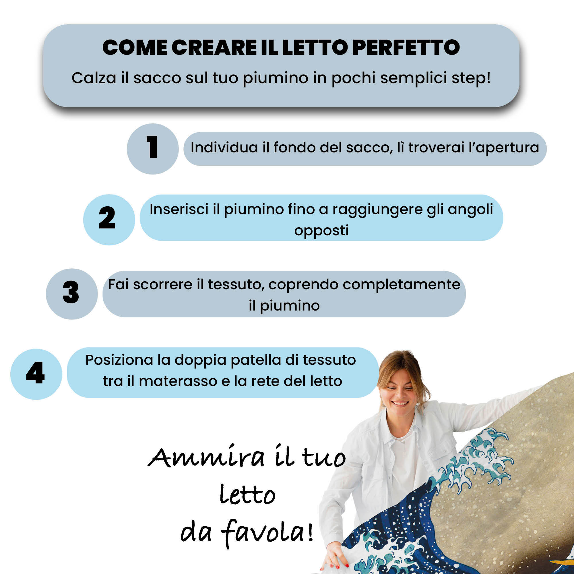 PARURE COPRIPIUMINO SOGNI D'AUTORE, Stampa Digitale, 100% Cotone, Made in Italy - 51