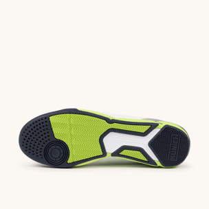 MUNICH ONE 77 Zapatillas de Fútbol Sala Ultra Ligeras Blanco y Verde Flúor