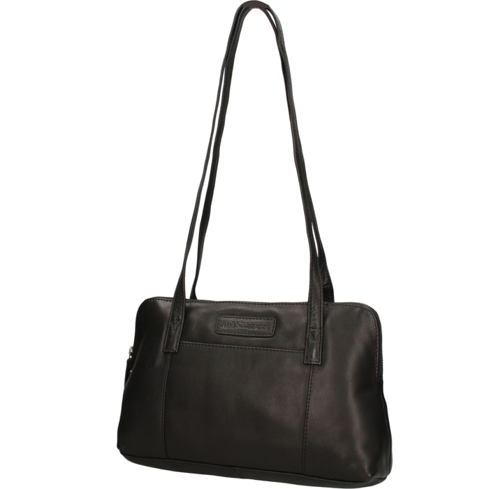 Borsa a spalla  da uomo In Vera pelle Made in Italy 32x20x10 cm