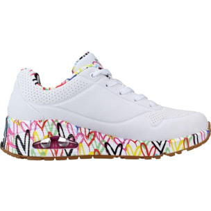 Sneakers De  Mujer Uno - Loving Love Blanco