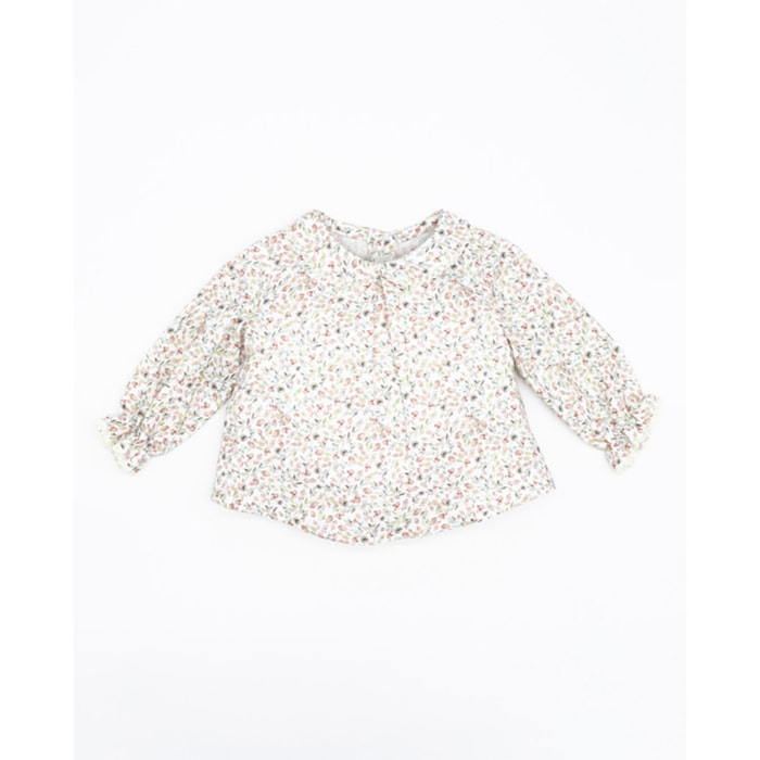 Blusa viella flores rosa