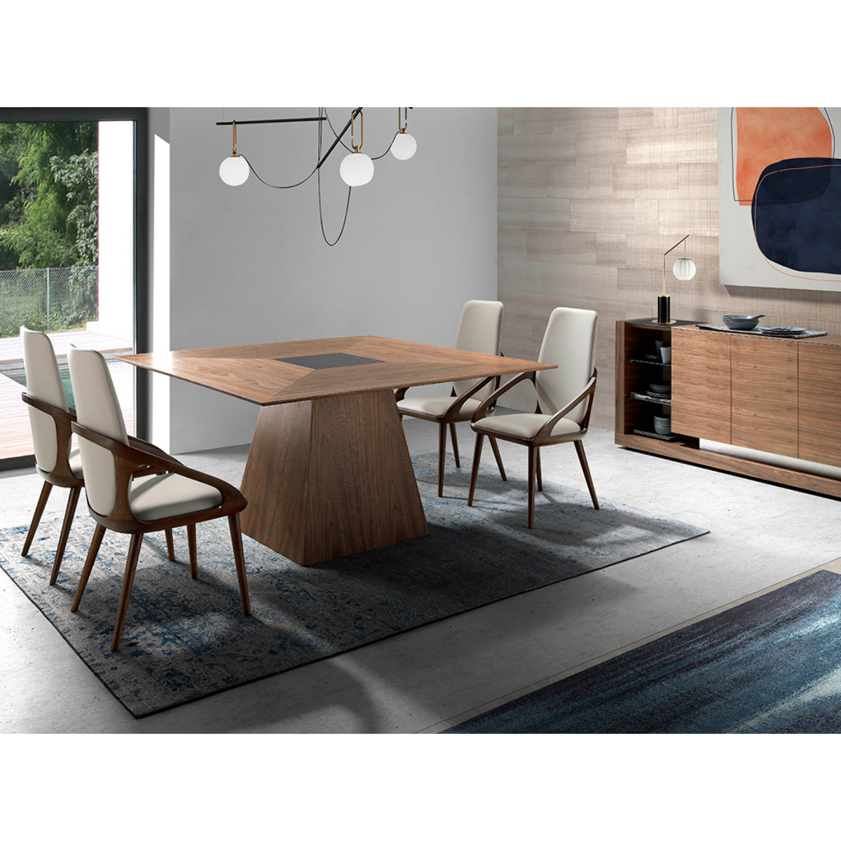 Silla Angel Cerda de polipiel 52x62x100cm