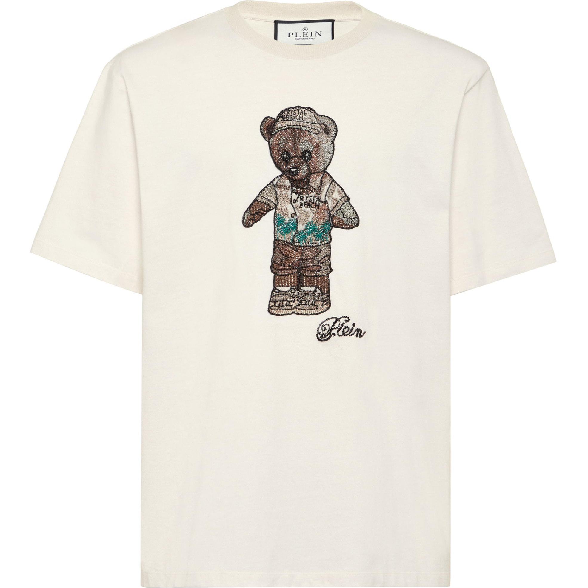 PHILIPP PLEIN Camiseta de cuello redondo y manga corta TEDDY