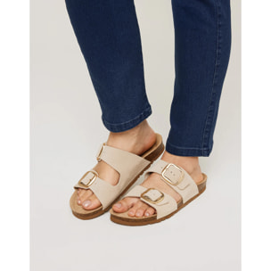 Sandalia Bio Piel Arena - Emerald