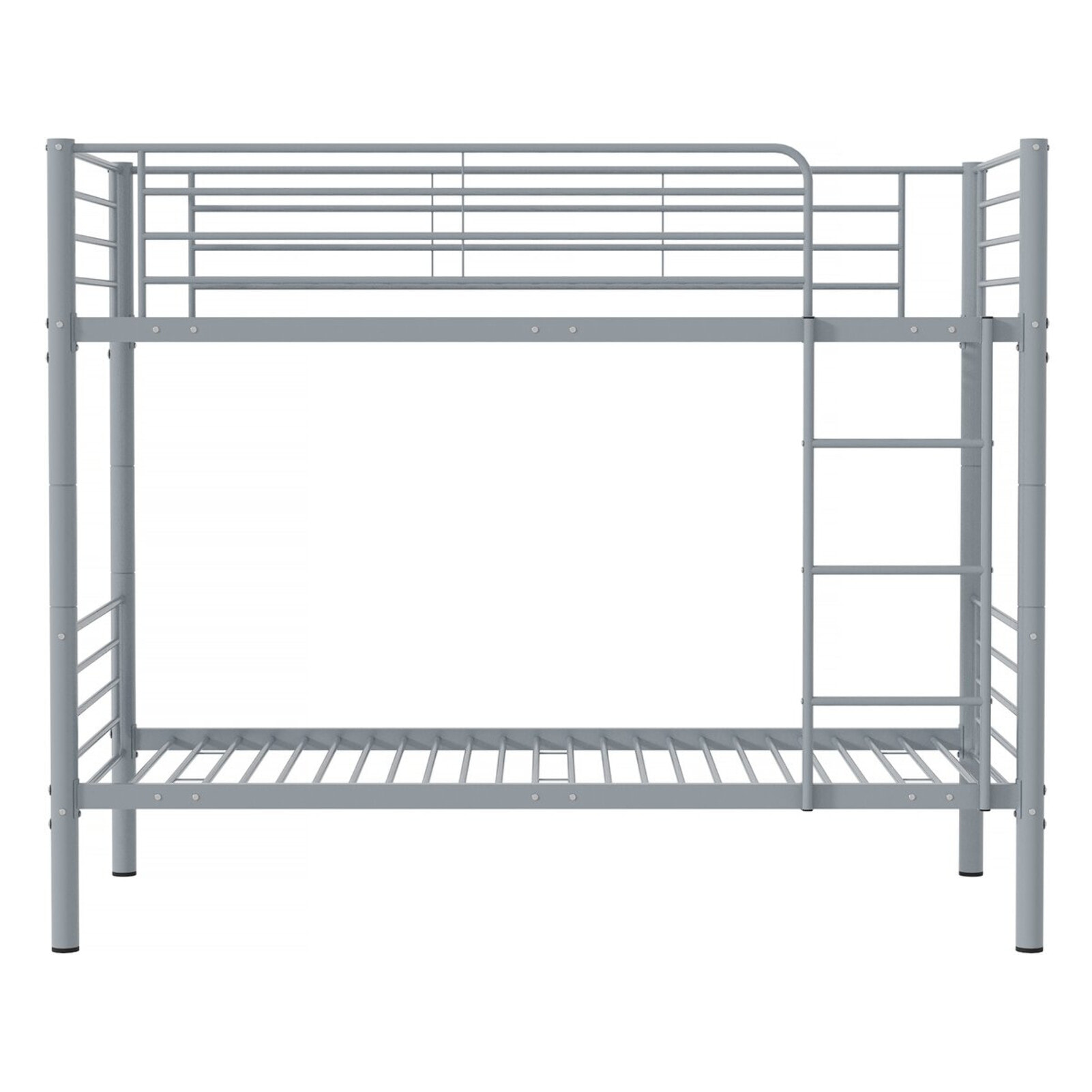 Lit superposé "ADAM" -  90 x 190 cm - Métal - Gris