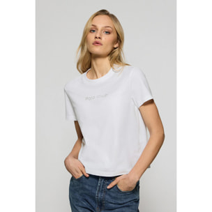 Camiseta Tori blanca con logo Minimal Combo Polo Club
