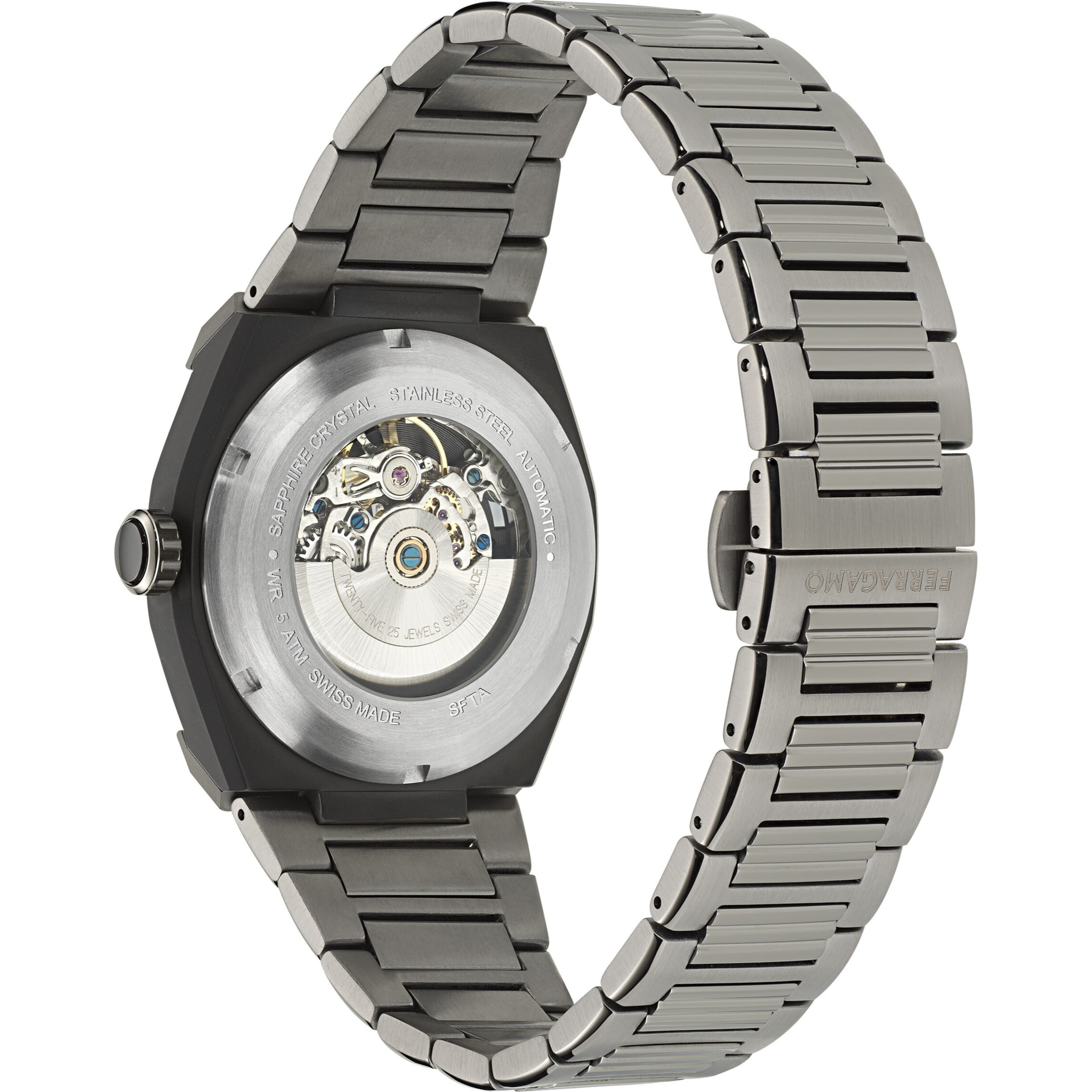 Ferragamo Orologio Analogico Al Quarzo Ta-Supreme Skeleton-Fw