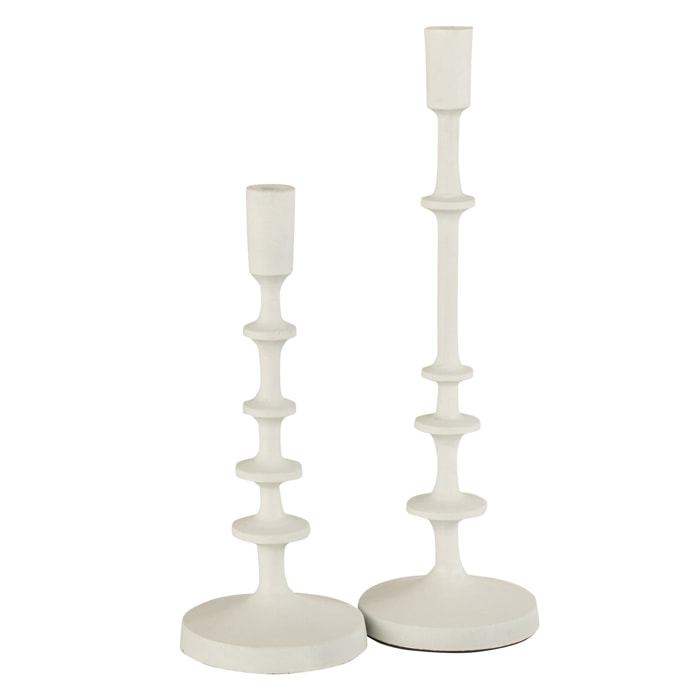 J-Line chandelier Izy - aluminium - blanc - large
