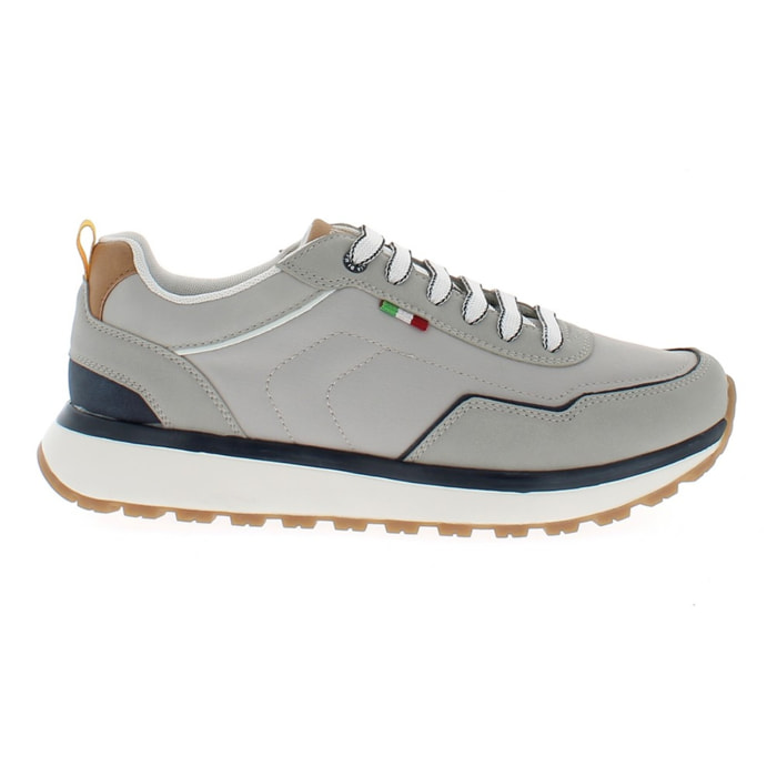 Armata di Mare Scarpe Uomo Sneakers Casual Stringate con Soletta Rimovibile in Memory Foam AMU S25D742 Light Grey