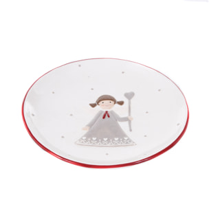 Piatto bambina - Pezzi 2 - 26,2xH3,5x26,2cm - Bianchi Dino SpA