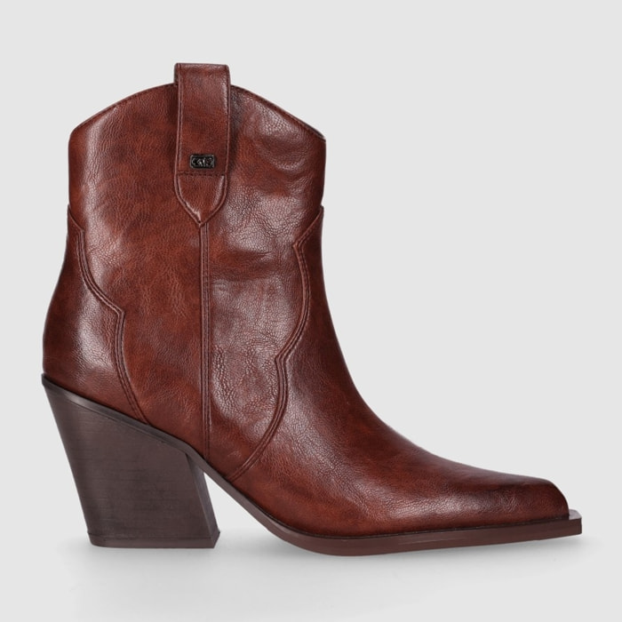 Botines - Cuero - Tacón: 7 cm